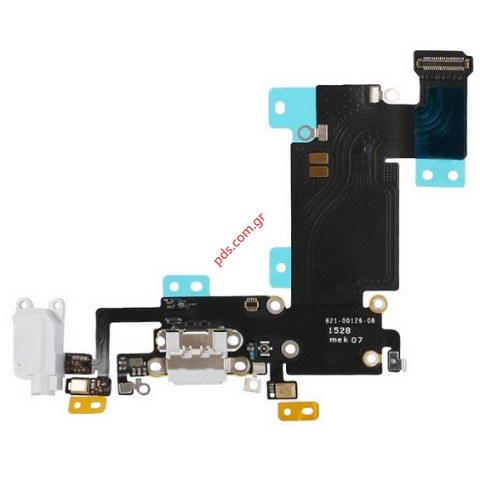 Ταινία φόρτισης (OEM) iPhone 6s PLUS (5.5 inch) Charging port White Gold (Flex cable) για το λευκό χρώμα Ταινία φόρτισης (OEM) iPhone 6s PLUS (5.5 inch) Charging port White Gold (Flex cable) για το λευκό χρώμα