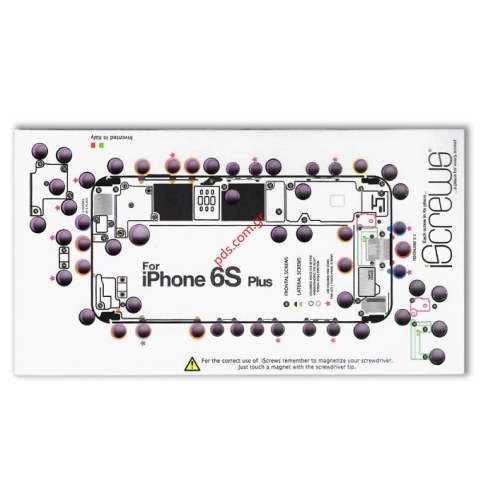 Βάση για τις βίδες iSCREW iPhone 6s PLUS για οργανωμένο επίπεδο επισκευής Βάση για τις βίδες iSCREW iPhone 6s PLUS για οργανωμένο επίπεδο επισκευής