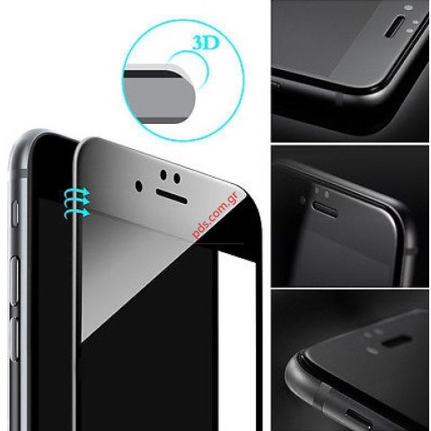Προστατευτικό τζάμι iPhone 7 (4.7) Black Nilkin 3D AP+ PRO σε μαύρο χρώμα Tempered glass Super Clear 0,3mm.