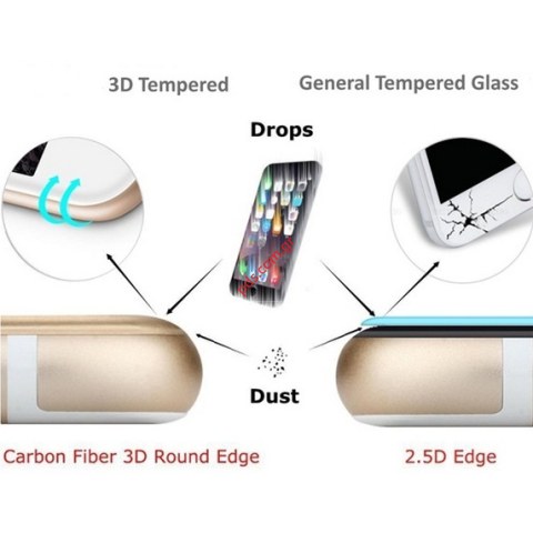 Προστατευτικό τζάμι iPhone 7 (4.7) White Nilkin 3D AP+ PRO σε λευκό χρώμα Super Clear 0,3mm.