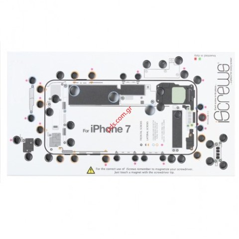 Βάση για τις βίδες iSCREW iPhone 7 για οργανωμένο επίπεδο επισκευής Βάση για τις βίδες iSCREW iPhone 7 για οργανωμένο επίπεδο επισκευής
