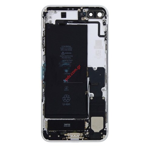 Γνήσιο πίσω καπάκι (PULLED) iPhone 7 Plus White σε λευκό χρώμα (με εξαρτήματα) with small parts and battery Γνήσιο πίσω καπάκι (PULLED) iPhone 7 Plus White σε λευκό χρώμα (με εξαρτήματα) with small parts and battery