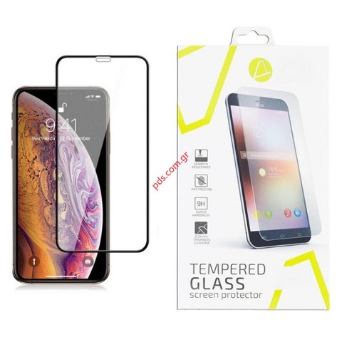 Tempered glass iPhone 7/8 PLUS Side Glue Soft Frame Black Tempered glass 2.5D.