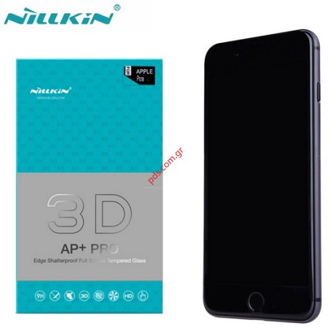 Tempered glass 9H film Nillkin 3D iPhone 7 Plus (5.5) Black AP+ PRO Super clear 0,3mm. Tempered glass 9H film Nillkin 3D iPhone 7 Plus (5.5) Black AP+ PRO Super clear 0,3mm.