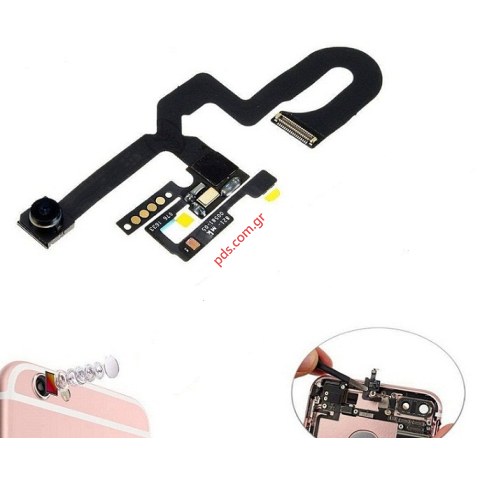 Ταινία (ORIGINAL) με μπροστινή κάμερα 7MP Iphone 7 Plus A1784 Module Flex cable Module including Microfone, Sensor