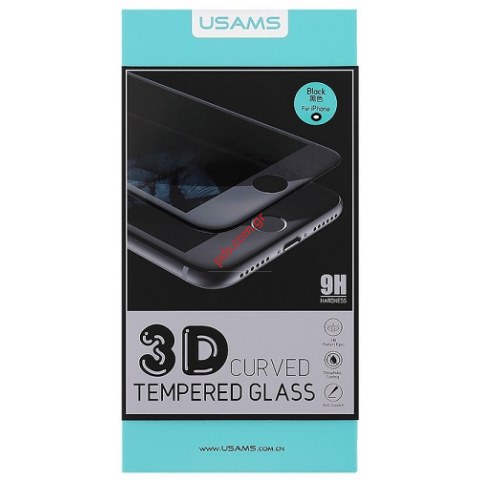 Τζάμι προστασίας tempered USAMS 3D Black iPhone 7 PLUS (5.5) A1661, A1784, A1785 Glass Premium 0,3mm σε μαύρο χρώμα Τζάμι προστασίας tempered USAMS 3D Black iPhone 7 PLUS (5.5) A1661, A1784, A1785 Glass Premium 0,3mm σε μαύρο χρώμα