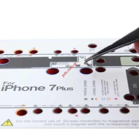 Βάση για τις βίδες iSCREW iPhone 7 PLUS για οργανωμένο επίπεδο επισκευής