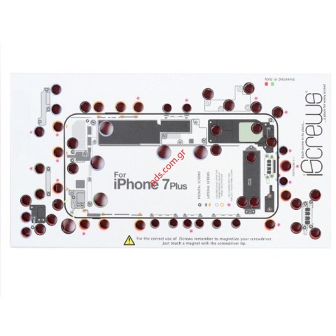 Βάση για τις βίδες iSCREW iPhone 7 PLUS για οργανωμένο επίπεδο επισκευής Βάση για τις βίδες iSCREW iPhone 7 PLUS για οργανωμένο επίπεδο επισκευής