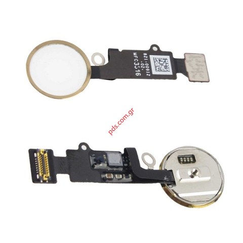 Εσωτερική ταινία Home (OEM) iPhone 8 Gold σε χρυσό χρώμα flex cable Button switch. Εσωτερική ταινία Home (OEM) iPhone 8 Gold σε χρυσό χρώμα flex cable Button switch.
