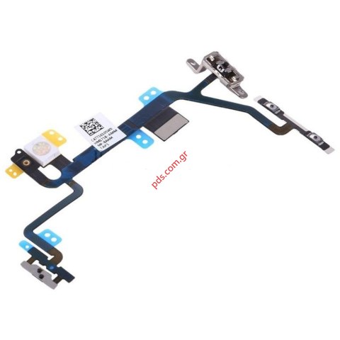 Ταινία Flex Cable Apple iPhone 8 (A1863) COMPLETE Power on/off Side, Volume up/down, Back Flash camera (WITH MUTE Switch)