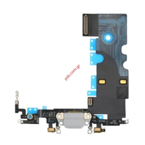 Ταινία Flex Cable iPhone 8 (4.7) A1863 OEM White Charging Dock port σε λευκό χρώμα Bulk Ταινία Flex Cable iPhone 8 (4.7) A1863 OEM White Charging Dock port σε λευκό χρώμα Bulk