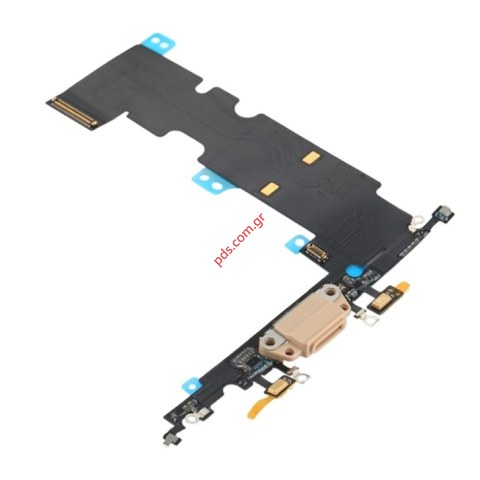 Ταινία Flex Cable iPhone 8 (4.7) OEM Gold Charging Dock port σε χρυσό χρώμα  Ταινία Flex Cable iPhone 8 (4.7) OEM Gold Charging Dock port σε χρυσό χρώμα