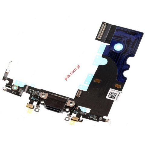 Ταινία Flex Cable (OEM) Black iPhone 8 (4.7) A1863 Charging port σε γκρί χρώμα Black