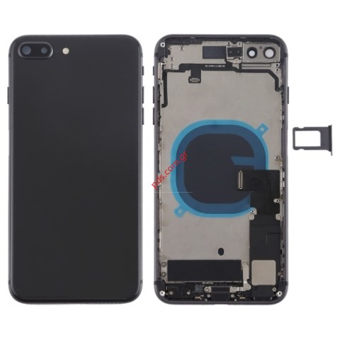 Πίσω καπάκι Black iPhone 8 Plus σε μαύρο χρώμα (με πολλά εξαρτήματα) με εξαρτήματα Πίσω καπάκι Black iPhone 8 Plus σε μαύρο χρώμα (με πολλά εξαρτήματα) με εξαρτήματα