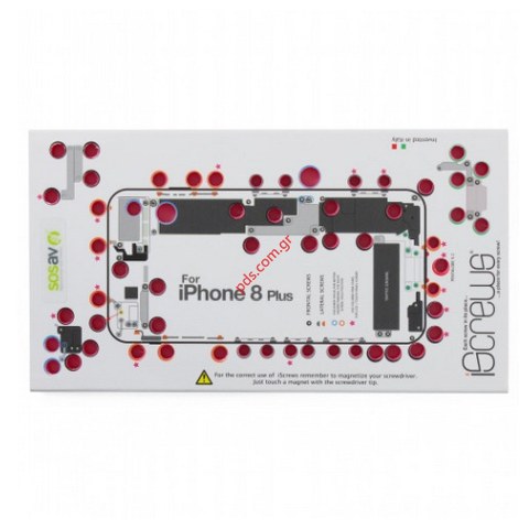Βάση για τις βίδες iSCREW iPhone 8 PLUS για οργανωμένο επίπεδο επισκευής Βάση για τις βίδες iSCREW iPhone 8 PLUS για οργανωμένο επίπεδο επισκευής