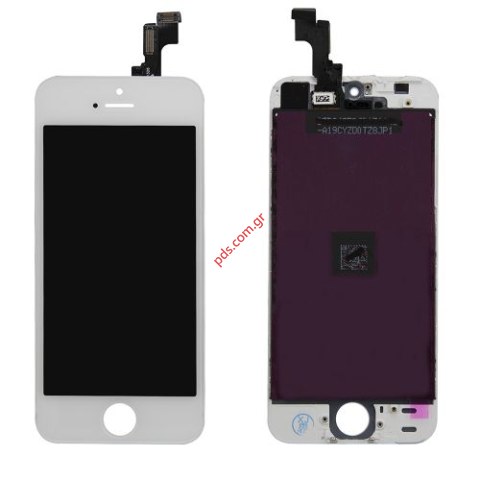 Οθόνη σετ A (OEM) iPhone 5 SE A1723 White σε λευκό χρώμα (Display + Touch Screen + Display Glass + Mesh for Earpiece). Οθόνη σετ A (OEM) iPhone 5 SE A1723 White σε λευκό χρώμα (Display + Touch Screen + Display Glass + Mesh for Earpiece).