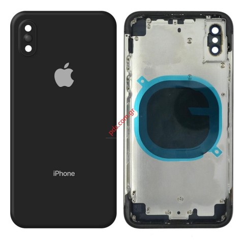 Καπάκι μπαταρίας OEM iPhone X 5.8 Black (W/FRAME) σε μαύρο χρώμα NO PARTS/BATTERY EMPTY Καπάκι μπαταρίας OEM iPhone X 5.8 Black (W/FRAME) σε μαύρο χρώμα NO PARTS/BATTERY EMPTY