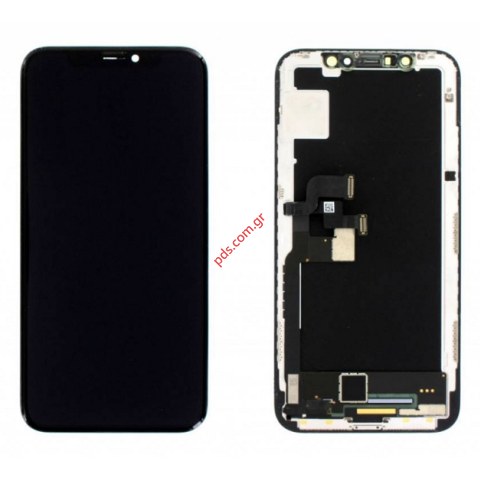 Οθόνη σετ (ΟΕΜ/AMOLED) iPhone X (10) 5.8 inch (Models A1865, A1901, A1902) σε μαύρο χρώμα Display with touch screen digitizer. Οθόνη σετ (ΟΕΜ/AMOLED) iPhone X (10) 5.8 inch (Models A1865, A1901, A1902) σε μαύρο χρώμα Display with touch screen digitizer.
