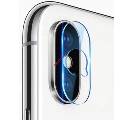 Προστατευτικό κάμερας iPhone X/XS 2.5D 3mm Back camera Tempered glass clear Blister