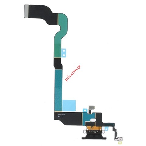Ταινία φόρτισης (OEM) iPhone X Grey Black Charging Port jack