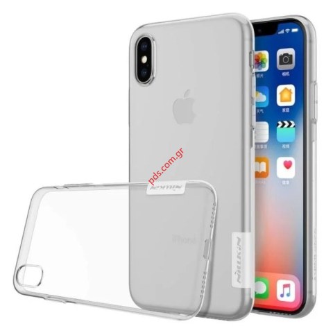 Θήκη διάφανη TPU Grey iPhone XS 5.8 Nillkin Nature 0.6mm Box Θήκη διάφανη TPU Grey iPhone XS 5.8 Nillkin Nature 0.6mm Box