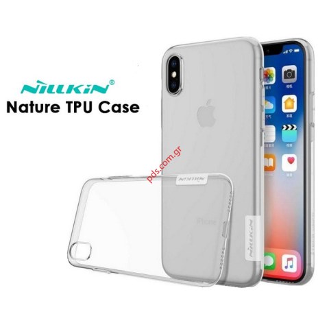 Θήκη διάφανη TPU iPhone XS 5.8 Nillkin Nature Clear 0.6mm Box Θήκη διάφανη TPU iPhone XS 5.8 Nillkin Nature Clear 0.6mm Box
