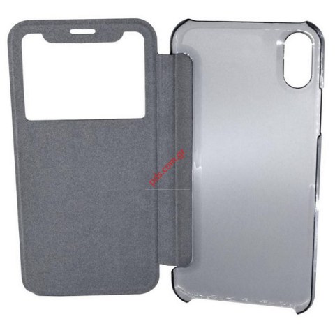 Case Flip book Black iPHONE X/XS 5.8 inch Diary with window.