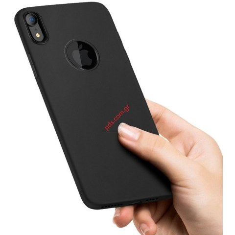 Θήκη σιλικόνης TPU Fashion iPhone XR Black HOCO σε μαύρο χρώμα