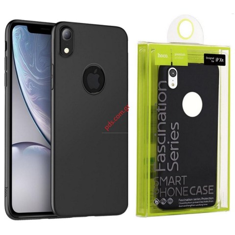 Θήκη σιλικόνης TPU Fashion iPhone XR Black HOCO σε μαύρο χρώμα Θήκη σιλικόνης TPU Fashion iPhone XR Black HOCO σε μαύρο χρώμα