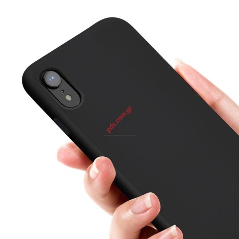 Θήκη σιλικόνης TPU για Pure iPhone XR Black HOCO σε μαύρο χρώμα