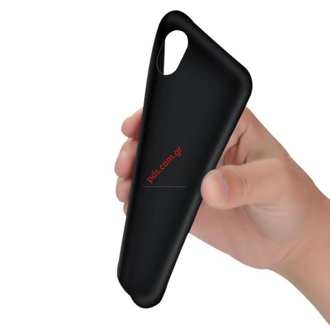 Θήκη σιλικόνης TPU για Pure iPhone XR Black HOCO σε μαύρο χρώμα