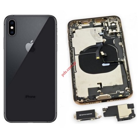 Γνήσιο πίσω καπάκι Apple iPhone XS 5.8 Black (Pulled) σε μαύρο χρώμα με εξαρτήματα Γνήσιο πίσω καπάκι Apple iPhone XS 5.8 Black (Pulled) σε μαύρο χρώμα με εξαρτήματα