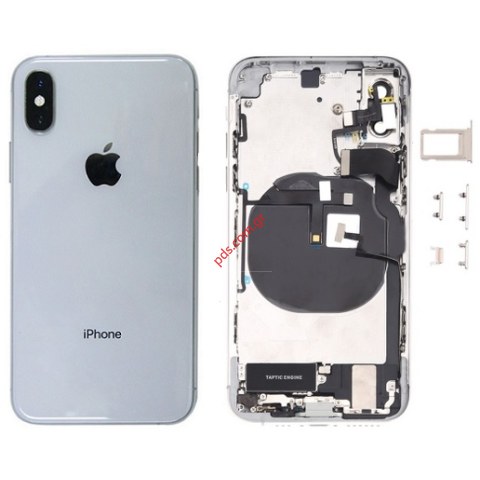 Γνήσιο πίσω καπάκι Apple iPhone XS 5.8 White (Pulled) με εξαρτήματα σε λευκό χρώμα Γνήσιο πίσω καπάκι Apple iPhone XS 5.8 White (Pulled) με εξαρτήματα σε λευκό χρώμα