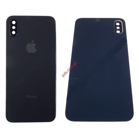 Πίσω καπάκι γυάλινο κάλυμα H.Q iPhone XS 5.8 inch Black (W/CAMERA LEN) Πίσω καπάκι γυάλινο κάλυμα H.Q iPhone XS 5.8 inch Black (W/CAMERA LEN)