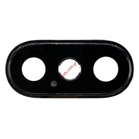 Πίσω τζαμάκι κάμερας σετ Black ring iPhone XS/MAX για το μαύρο χρώμα Πίσω τζαμάκι κάμερας σετ Black ring iPhone XS/MAX για το μαύρο χρώμα