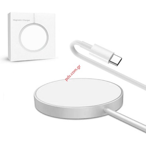 Ασύρματος φορτιστής Magsafe USB-C 15W White Box