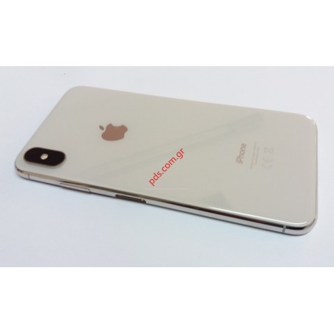 Πίσω καπάκι complete iPhone XS MAX 6.5inch Silver White middle frame including all parts