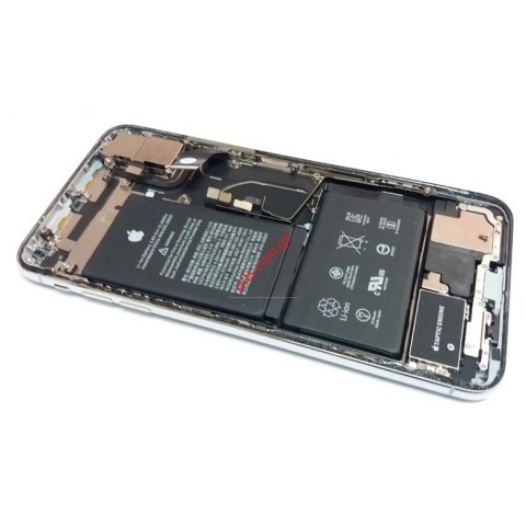 Πίσω καπάκι complete iPhone XS MAX 6.5inch Silver White middle frame including all parts