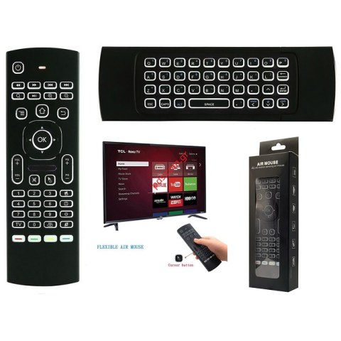 Wireless keypad Air mouse XYX-1000, Android TV Box motion sensing, black light Black Wireless keypad Air mouse XYX-1000, Android TV Box motion sensing, black light Black
