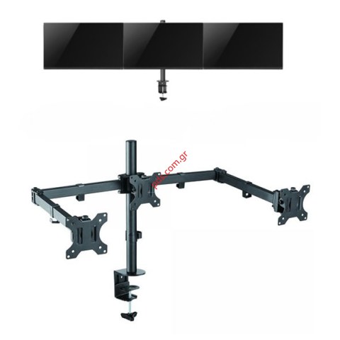 Βάση επιτραπέζια LCD-352/3 για 3 Monitor 13~27 ιντσών Black 