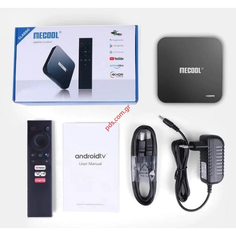 Συσκευή TV Box MECOOL KM9 Pro, Google certificate, 2/16GB, 4K, Wi-Fi, Android 10 LAN, Bluetooth Box
