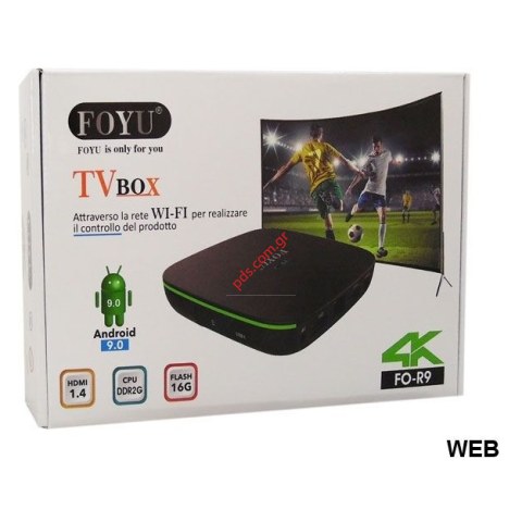 TV Box FOYU FO-R9 2GB RAM/16GB ROM Rockchip RK3229 Quad Core 64 Bit Android 9.0 Smart 4K HD Media Player 2GB 32GB HDMI 1.4 Box TV Box FOYU FO-R9 2GB RAM/16GB ROM Rockchip RK3229 Quad Core 64 Bit Android 9.0 Smart 4K HD Media Player 2GB 32GB HDMI 1.4 Box