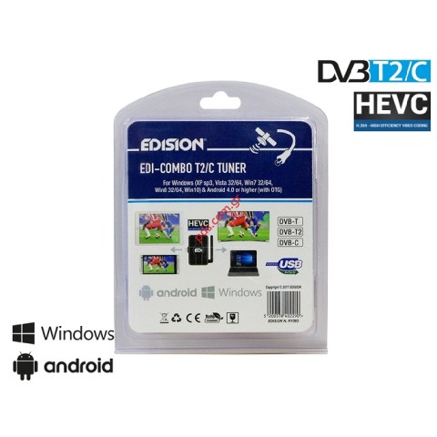 Ψηφιακός δέκτης EDI COMBO T2/C Edition Tuner TV USB otg smartphone android box