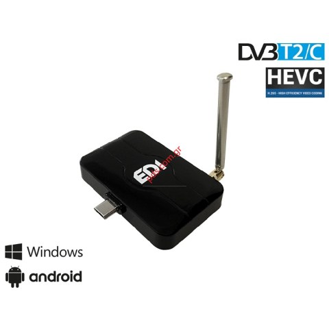 Ψηφιακός δέκτης EDI COMBO T2/C Edition Tuner TV USB otg smartphone android box