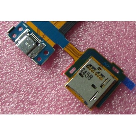 Original Samsung T805 Galaxy Tab S 10.5 flex cable MMC Memory card Micro SD and charging connector
