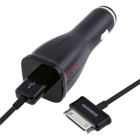 Γνήσιος φορτιστής αυτοκινήτου ECA-P10CBE Samsung USB 2A με το καλώδιο για υπολογιστή Blister (ΕΞΑΝΤΛΗΘΗΚΑΝ)