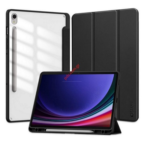 Θήκη tablet Samsung Galaxy TAB S9 11.0 inch SM-X710 Hybrid Trifold Black με θέση για το πενάκι Blister