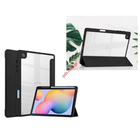 Θήκη βιβλίο Book Samsung Galaxy Tab S6 10.5 T860/T865 Black TPU TRI FOLD Blister
