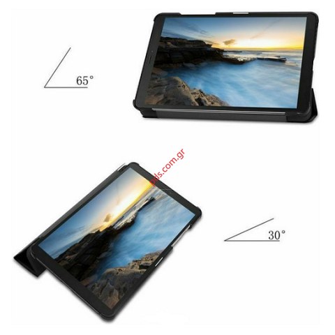Θήκη βιβλίο Samsung Galaxy TAB A 8.0 inch (T290/T295) 2019 Black Book Trifold & TPU σε μαύρο χρώμα Blister