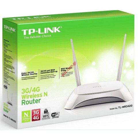Cordless Router TP-LINK TL-MR3420 3G/4G WiFi USB Modem WPA WAN Back up BOX